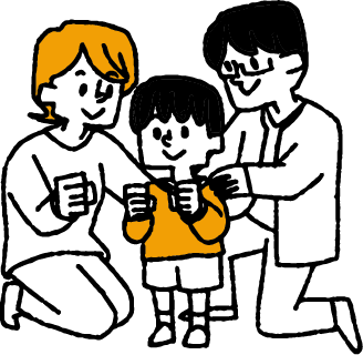 子どものペースに寄り添う学びのイラスト